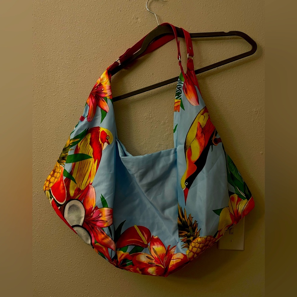 Escada Born in Paradise Tropical Resort Beach Bag Pool Tote